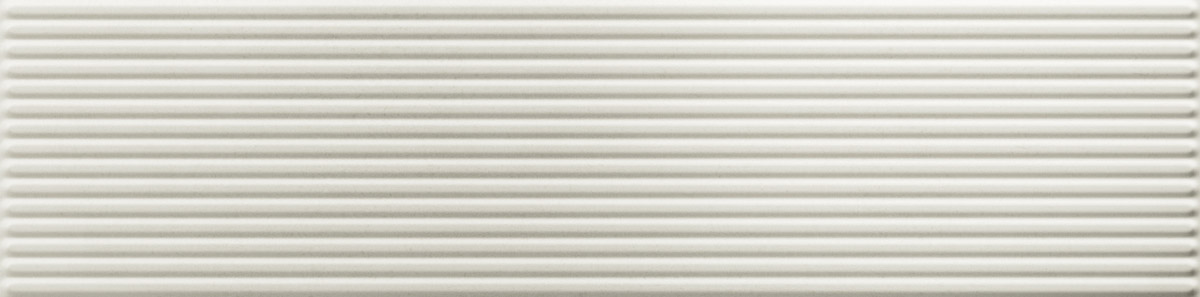ZHA14-祼陶白立體 7.5 × 30 cm　條紋立體